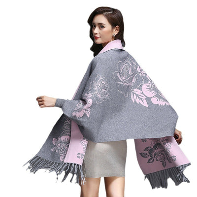 Cardigan Tejido Holgado con Borlas y Forro Grueso de Cachemira - Image 3
