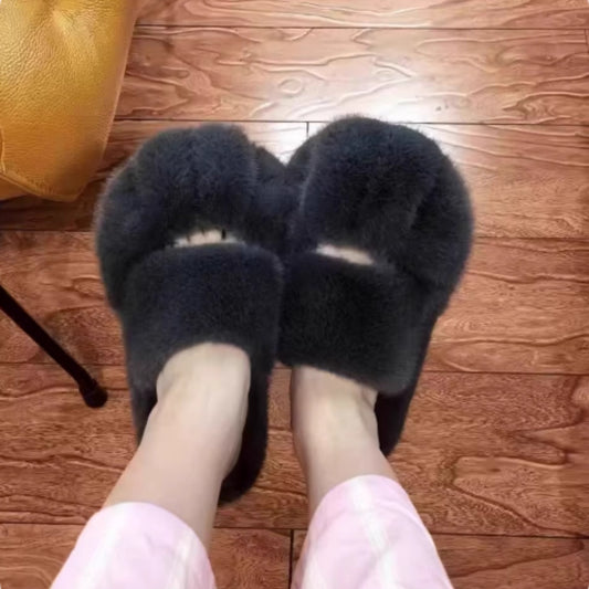 Pantuflas Cálidas con Diseño de Patitas de Gato y Forro Polar