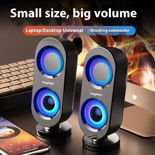 Parlante Subwoofer de Escritorio con Bluetooth y USB Dual - Image 2