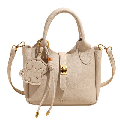 Bolsa Mensajera de Moda Estilo Bucket - Portátil y Versátil - Image 6