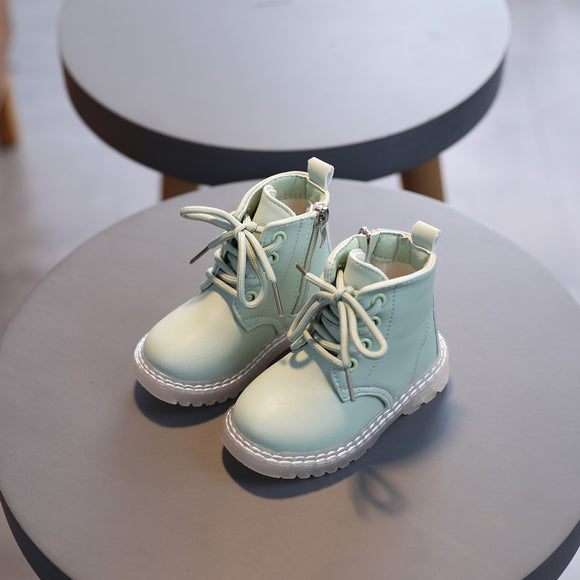 Botas Martin Infantiles Estilo Británico con Suela Suave y Antideslizante
