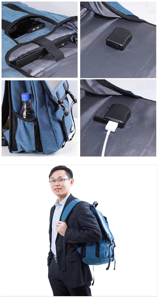 Mochila para Laptop Solar con Gran Capacidad Resistente para Aventuras - Image 6