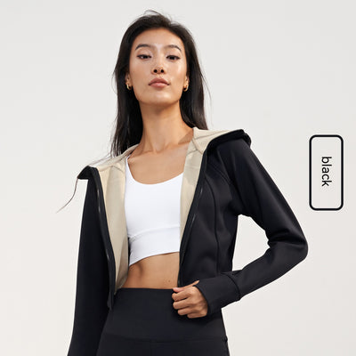 Chamarra Deportiva con Capucha Forrada en Polar para Yoga - Mujer - Image 7