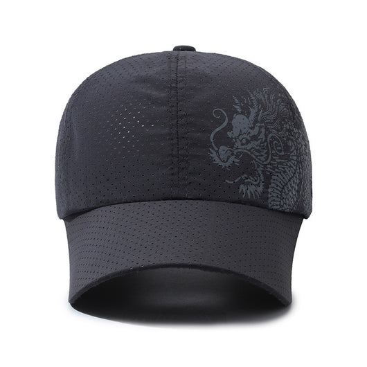 Gorra de Béisbol Hombre Estilo Chino Dragón Impreso Poliéster - Image 5