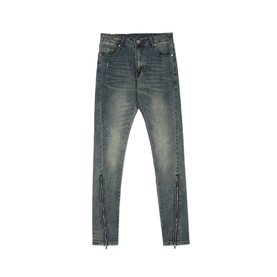 Pantalones Slim Fit Rotos con Cierre - Diseño Urbano Moderno - Image 8