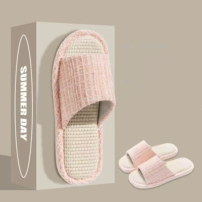 Pantuflas de Algodón y Lino Transpirables para Casa - Image 13