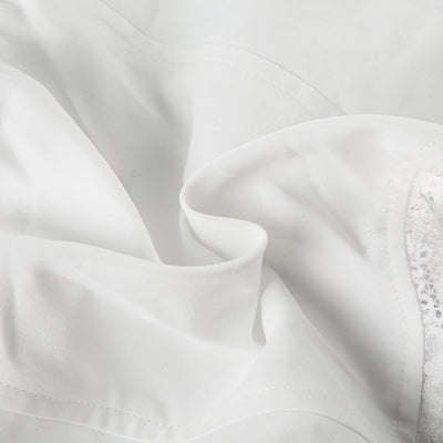 Blusa Encaje Blanca Ajustada Estilo Europeo y Americano para Niñas - Image 13