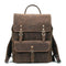 Mochila Vintage de Cuero Crazy Horse para Hombre - Black Angel Retro