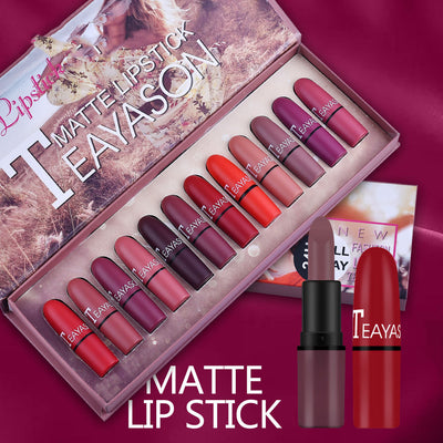 Set de Labiales Mate Bullet Rojo Intenso y Ciruela - Image 8