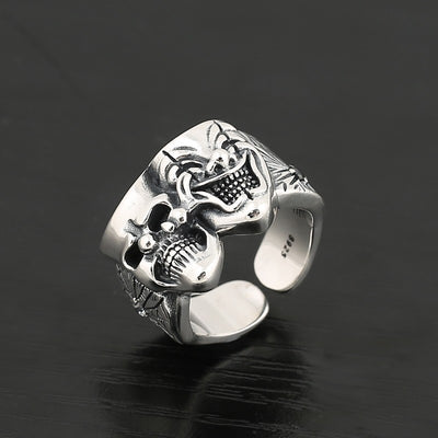 Anillo de Plata Esterlina Tailandés Retro Trendy Creativo - Image 7