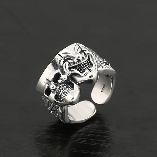 Anillo de Plata Esterlina Tailandés Retro Trendy Creativo - Image 7
