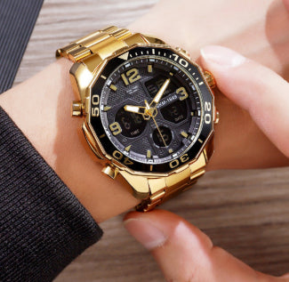 Reloj Espiral Acero Inoxidable para Hombre Estilo Asiático - Image 4