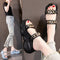 Pantuflas Slip-On con Plataforma y Cadena Decorativa