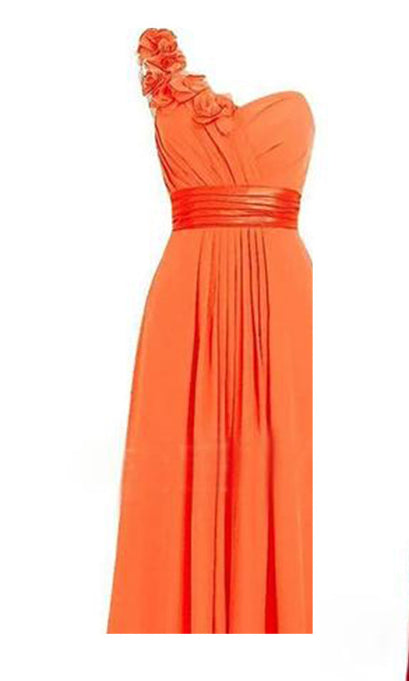 Vestido Largo Escotado con Cuello Diagonal Multicolor sin Mangas - Image 21