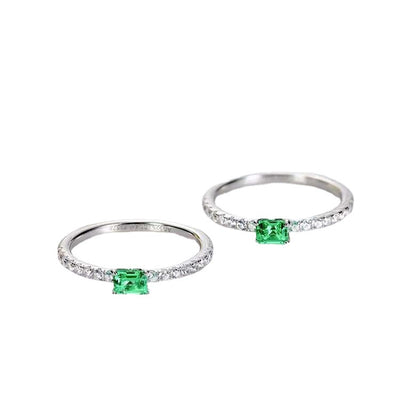 Anillo de Plata Esterlina 925 con 20 Puntos Cuadrados para Mujer - Image 3