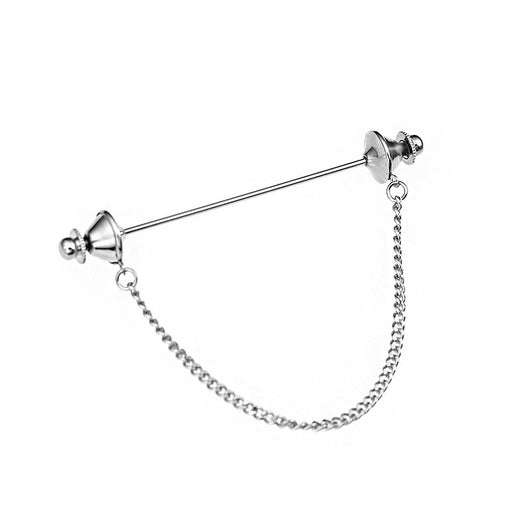 Broche de Camisa para Hombre con Cadena y Borla Metálica - Image 6
