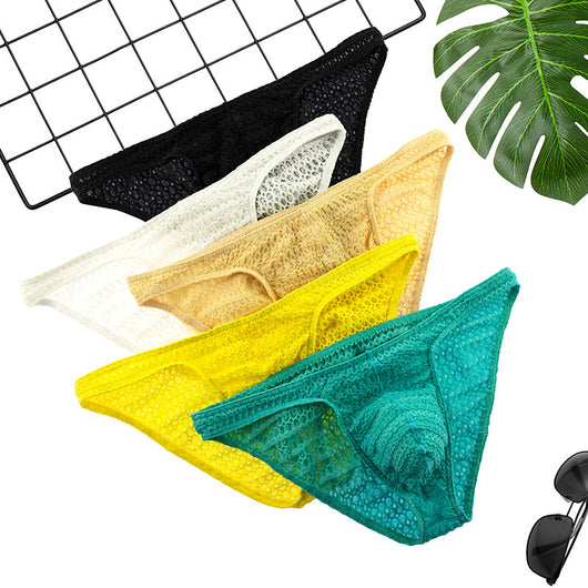 Calzoncillos Triangulares de Encaje Transpirable Secado Rápido para Hombre - Image 14