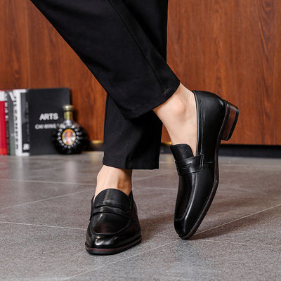Zapatos de Cuero para Hombre Estilo Ejecutivo Primera Capa Ante - Image 9