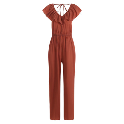 Jumpsuit Elegante de Cintura Marcada para Mujer - Diseño Europeo y Americano - Image 6