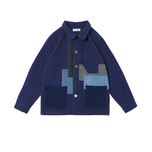 Chaqueta Retro Japonesa Artesanal con Parches de Espinas - Image 4