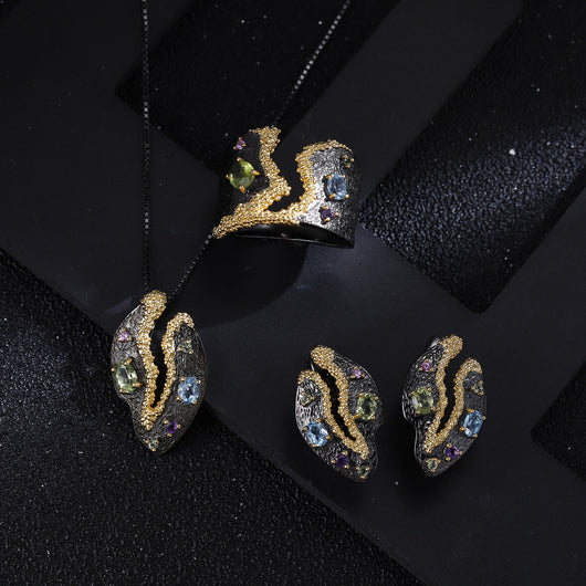 Anillo de Plata 925 con Peridoto Chapado en Oro - Diseño Personalizado - Image 11