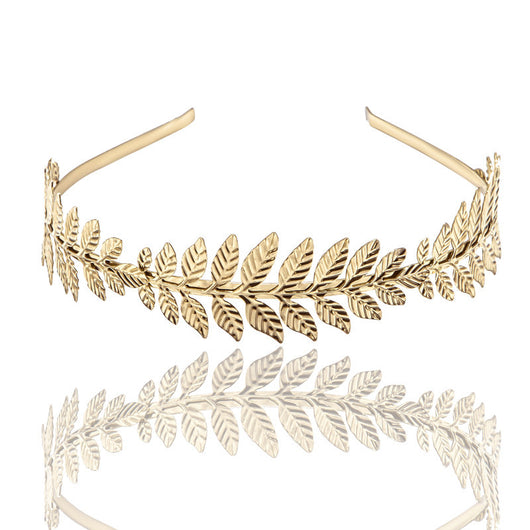 Diadema Barroca Hoja Europea Joyería Nupcial Elegante - Image 9