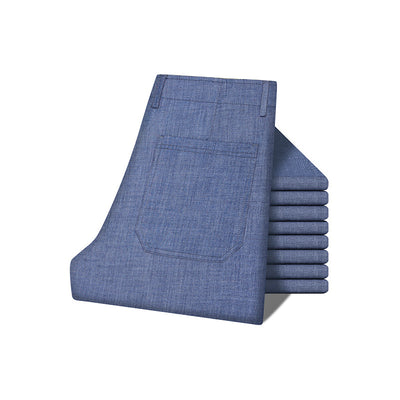 Pantalones Vaqueros Tencel Rectos Hombre Verano Cintura Alta Talla Grande - Image 4