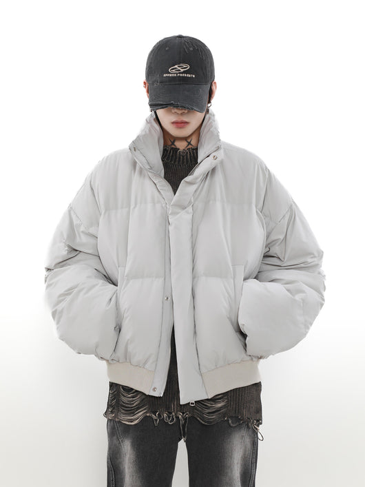Chaqueta Acolchada de Invierno para Parejas con Cuello Alto - Image 7