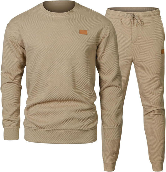 Conjunto de Suéter Jacquard Cuello Redondo para Hombre - Image 9