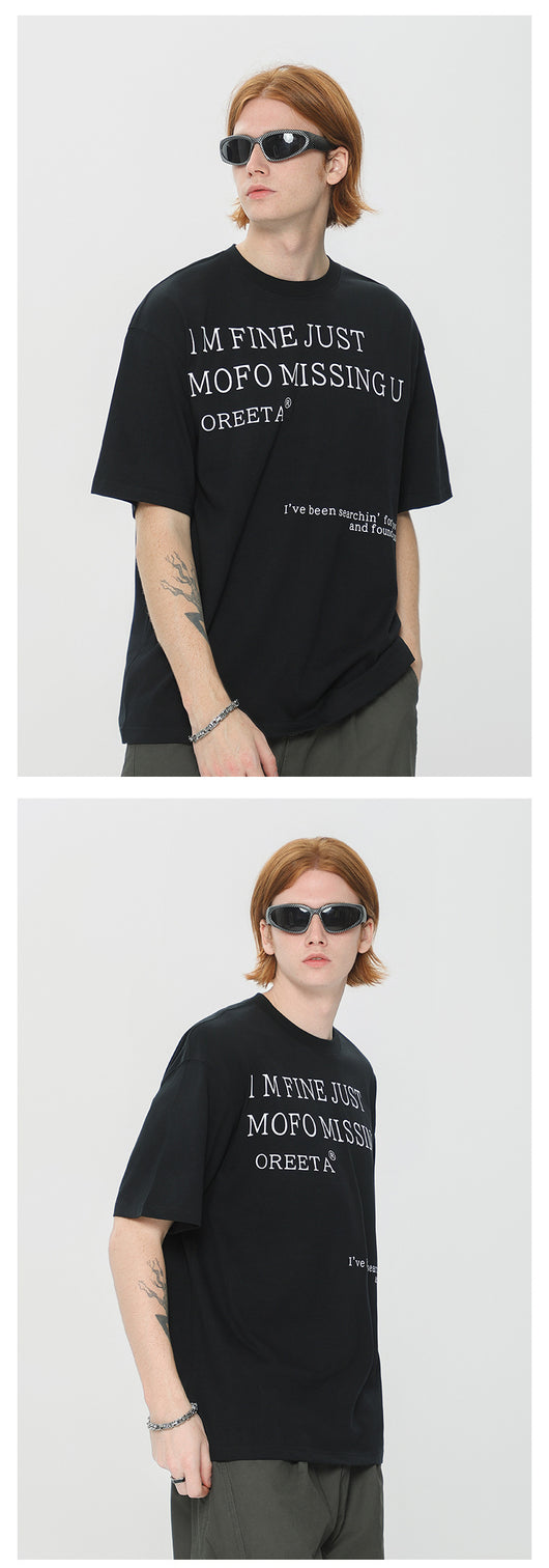 Camiseta de Algodón para Hombre con Estampado Offset - Image 3