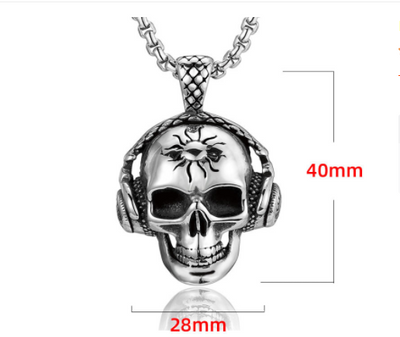 Collar Colgante Geométrico Acero Titanio Vintage para Hombre - Image 8