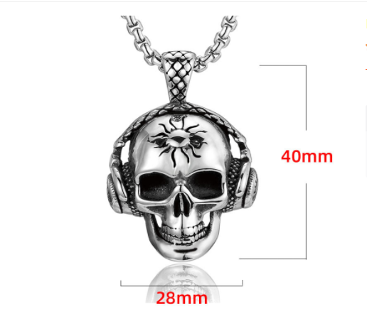 Collar Colgante Geométrico Acero Titanio Vintage para Hombre - Image 8