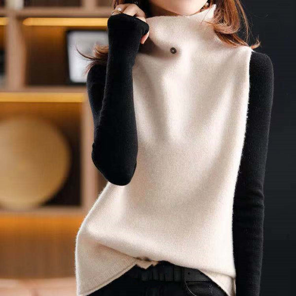 Polera Cuello Alto Básica Mujer - Ajuste Perfecto