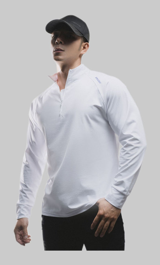 Suéter Deportivo Casual de Algodón con Cuello Redondo y Media Solapa - Image 6