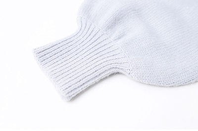 Cardigan Tejido Suave Azul Leche con Bordado - Abrigo Cálido para Mujer - Image 13