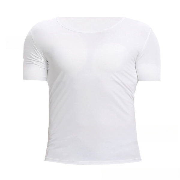 Playera Ajustada con Músculos Pectorales Realistas para Hombre