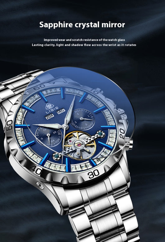 Reloj Mecánico Automático Star Sea con Banda de Acero - Image 12