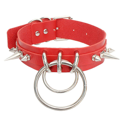 Collar de Cuero con Remaches Puntiagudos - Image 4