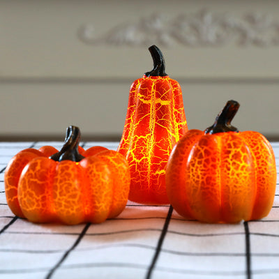 Linterna de Calabaza LED Decorativa - Lámpara Luminosa de Resina para Halloween - Image 4