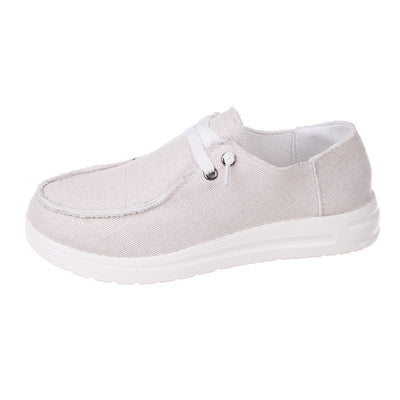 Zapatos de Lona Casual Lisos de Colores Claros - Image 4