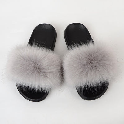 Pantuflas de Pelaje Sintético para Mujer - Cómodas, Antideslizantes y Acogedoras - Image 39