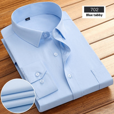 Camisa Ejecutiva a Rayas para Hombre - Manga Larga Primavera Otoño - Image 7