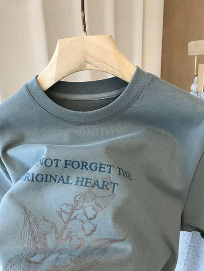 Playera de Algodón Estampada con Letras - Manga Corta para Todas las Estaciones - Image 7