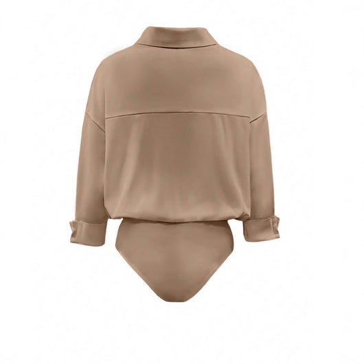 Blusa Entallada Cuello Mao Manga Tres Cuartos para Mujer - Image 3