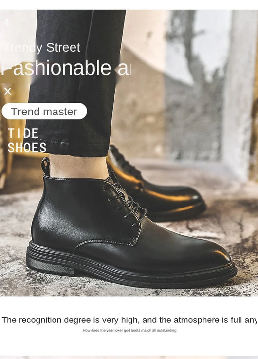Botas Martin de Caña Alta con Cierre y Punta Afilada para Hombre - Image 8