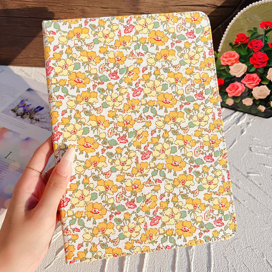 Funda Protectora de Cuero para Tablet con Diseño Floral y Ranura para Stylus - Image 7