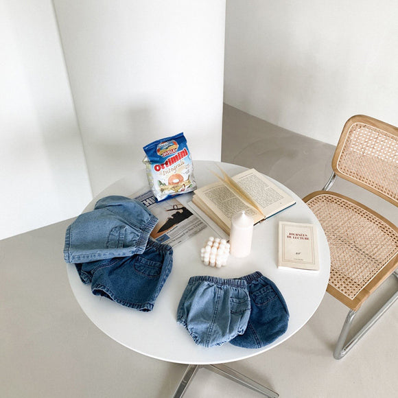 Shorts de Mezclilla Estilo Coreano para Bebé y Niño Pequeño