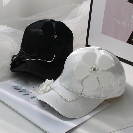 Gorra de Pato Floral Elegante y Ligera