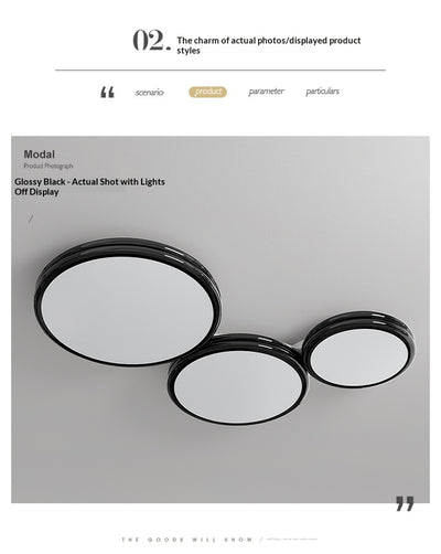 Lámpara de Techo Ultrafina Estilo Crema para Recámara Principal - Image 19
