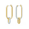 Double Ring Geometric Earrings Retro Earrings Simple Asymmetric Earrings A1A